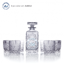 Alibambah Botol Kaca Set / Glass Whiskey Decanter Set - ALB-012
